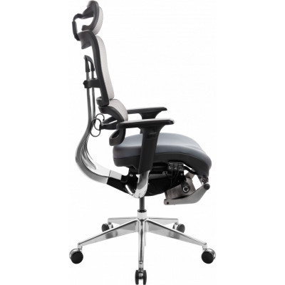 Офісне крісло GT Racer X-802L Bright Gray (X-802L Bright Gray (W-20 B-40))