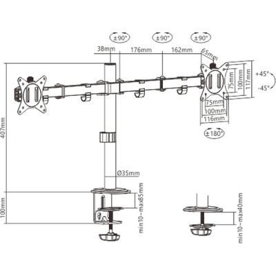 Кронштейн HiSmart HS082406