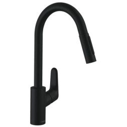 Змішувач Hansgrohe Focus M41 KM240, чорний матовий (31815670)