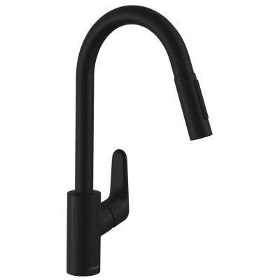 Змішувач Hansgrohe Focus M41 KM240, чорний матовий (31815670)