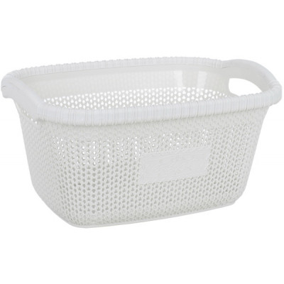 Кошик для білизни Violet House 1003 Віолетта White 28 л (1003 Виолетта W б/кр. 28 л)