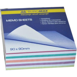 Папір для нотаток Buromax Zebra JOBMAX 90х90х30мм, unglued (BM.2257)