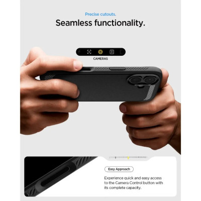 Чохол до мобільного телефона Spigen Rugged Armor MagFit iPhone 17 Matte Black (ACS10367)