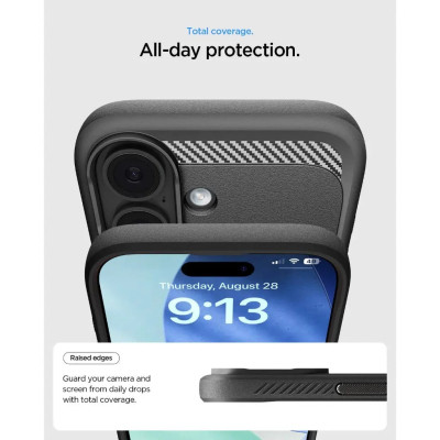 Чохол до мобільного телефона Spigen Rugged Armor MagFit iPhone 17 Matte Black (ACS10367)