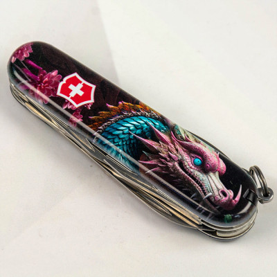 Ніж Victorinox Climber Zodiac Лазурний дракон (1.3703.3_Z3290p)