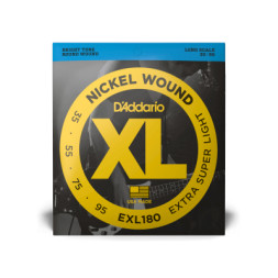 Струни для гітари D'Addario XL Nickel Wound Bass Extra Super Light (35-95) (EXL180)
