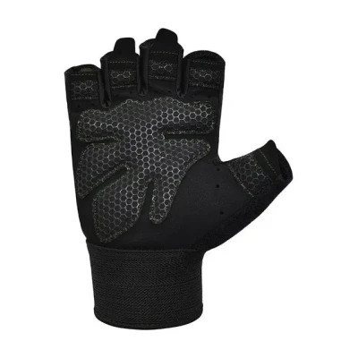 Рукавички для фітнесу RDX W1 Half Black Plus M (WGA-W1HB-M+)
