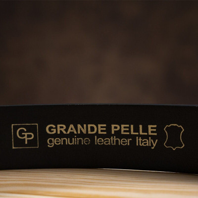 Ремінь Grande Pelle Чорний (11032)