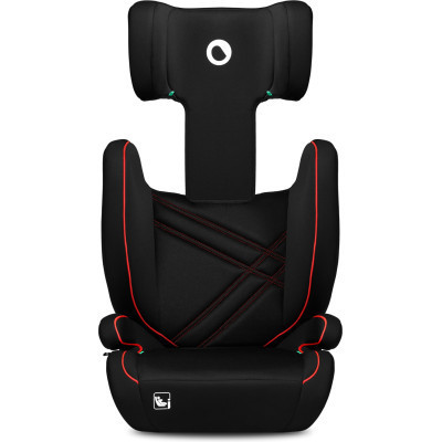Автокрісло Lionelo Hugo I-Size Sporty Black чорне з червоним (LO-HUGO I-SIZE SPORTY BLACK)