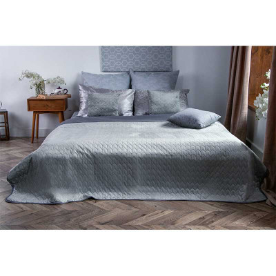 Покривало Руно двостороннє VeLour Сіре 220 х 240 см (330.55_Grey)