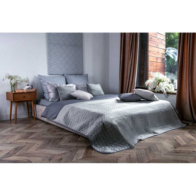 Покривало Руно двостороннє VeLour Сіре 220 х 240 см (330.55_Grey)