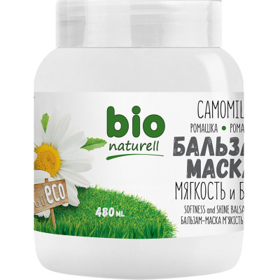 Маска для волосся Bio Naturell Ромашка М&#039;якість і блиск 480 мл (4820168432040)