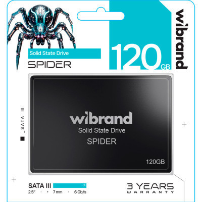 Накопичувач SSD 2.5&quot; 120GB Spider Wibrand (WI2.5SSD/SP120GB)