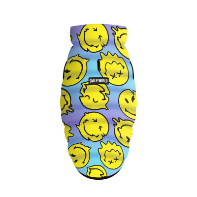 Курточка для тварин WAUDOG Clothes &quot;Смайли на блакитному&quot; XS30 (403-0182)