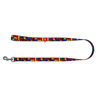 Повідок для собак WAUDOG Nylon &quot;Блоки&quot; M (341-4056)