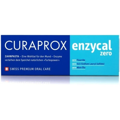 Зубна паста Curaprox Enzycal Zero Ферментна Без фтору 75 мл (7612412422849)