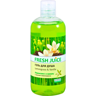Гель для душу Fresh Juice Lemongrass &amp; Vanilla 500 мл (4823015933813)