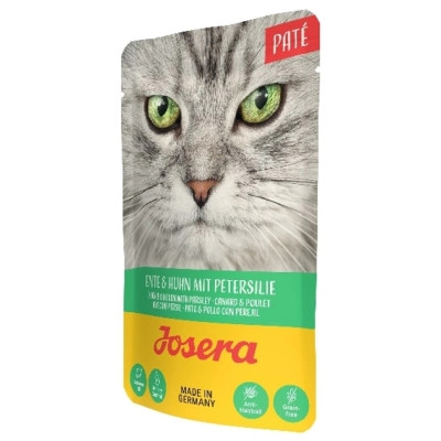 Вологий корм для кішок Josera Pate Ente und Huhn mit Petersilie паштет качка і курка (4032254750093)