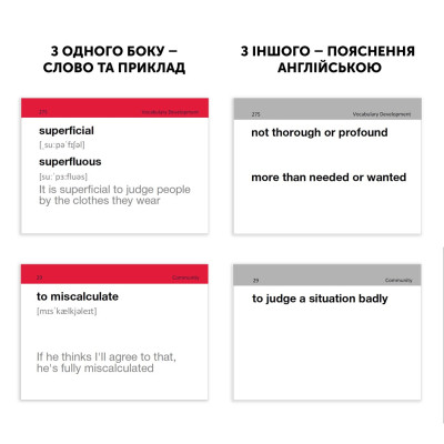 Навчальний набір English Student Картки для вивчення англійської мови IELTS English to English, англійська (591225943)