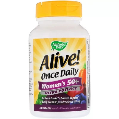 Мультивітамін Nature&#039;s Way Мультивітаміни Для Жінок, Alive! Once Daily, Women&#039;s 50+ Mul (NWY-15692)