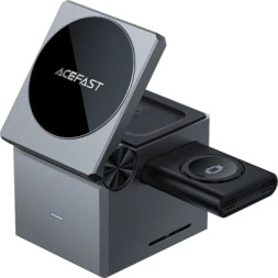 Зарядний пристрій Acefast Wireless QI 3in1 15W E18 Rubik''s (6974316282884)