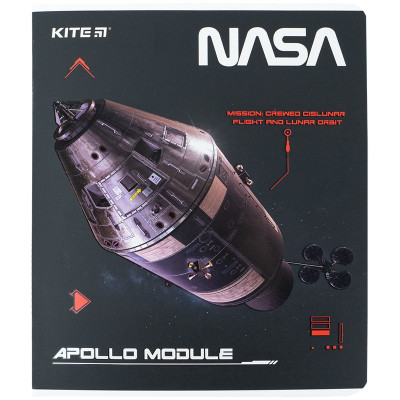 Зошит Kite NASA 48 аркушів, клітинка (NS24-259)