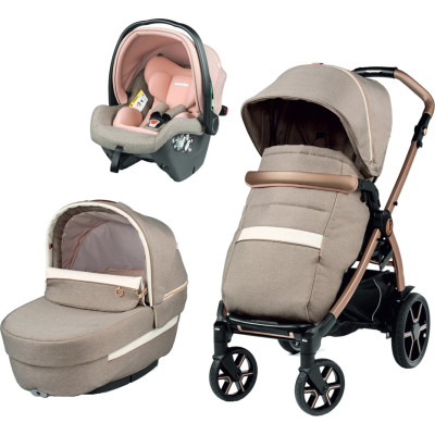 Коляска Peg-Perego 3в1 Book Mon Amour SLK, рожеве золото (PACK-BOOK31SLK0011)