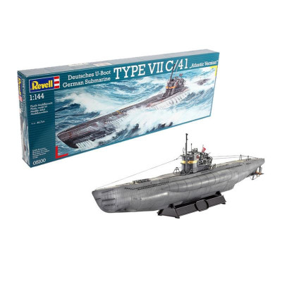 Збірна модель Revell Підводний човен Type VII C/41 рівень 4 масштаб 1:144 (RVL-05100)