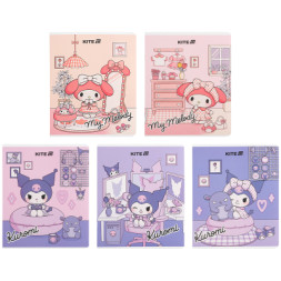 Зошит Kite Kuromi, 24 аркуші, клітинка (HK25-238)