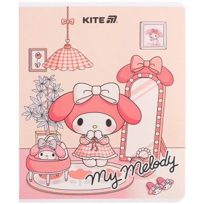 Зошит Kite Kuromi, 24 аркуші, клітинка (HK25-238)