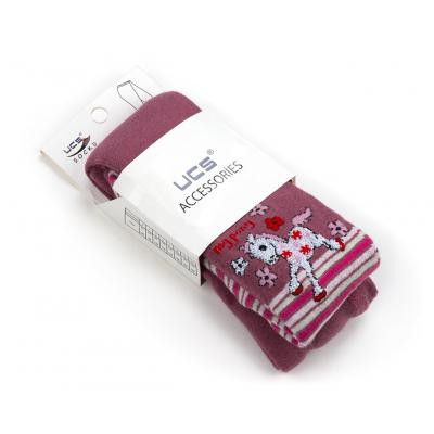 Колготки дитячі UCS Socks з поні (M0C0301-0860-98G-pink)