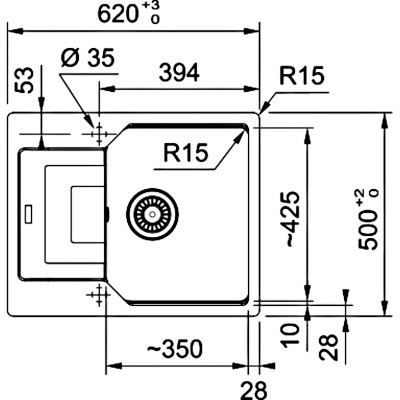 Мийка кухонна Franke Urban UBG 611-62 (114.0716.708)
