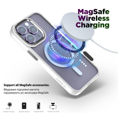 Чохол до мобільного телефона Armorstandart Unit MagSafe Apple iPhone 12/12 Pro Matte Clear Silver (ARM70444)