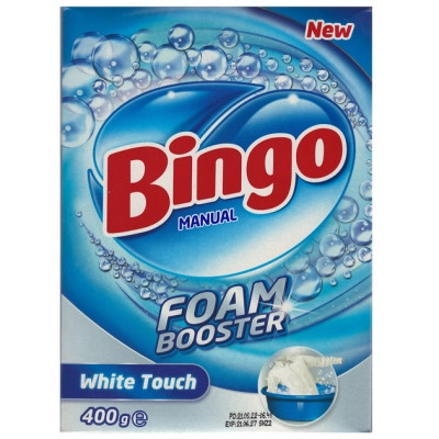 Пральний порошок Bingo Для ручного прання Для білих речей 400 г (8690536920594)