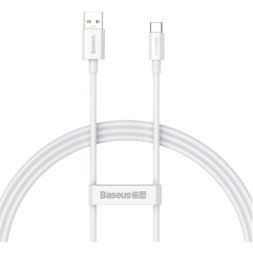 Дата кабель USB 2.0 AM to USB-C 1.0m Superior Fast Charging 60W white Baseus (CAYS000902)