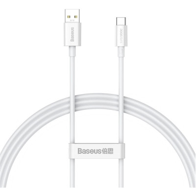 Дата кабель USB 2.0 AM to USB-C 1.0m Superior Fast Charging 60W white Baseus (CAYS000902)