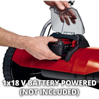 Газонокосарка Einhell GE-HM 18/38 Li - Solo, 18В, PXC, 38 см, 45 л, 14-38 мм, 10.5 кг (без АКБ і ЗП) (3414200)