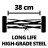 Газонокосарка Einhell GE-HM 18/38 Li - Solo, 18В, PXC, 38 см, 45 л, 14-38 мм, 10.5 кг (без АКБ і ЗП) (3414200)