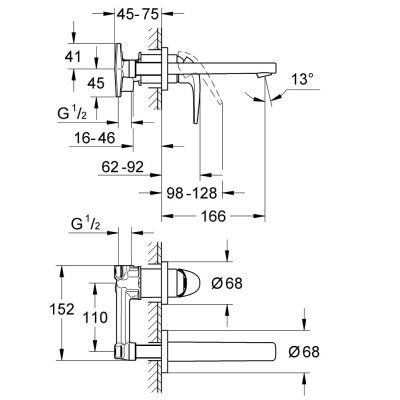 Змішувач Grohe BauCurve S-Size (20288000)