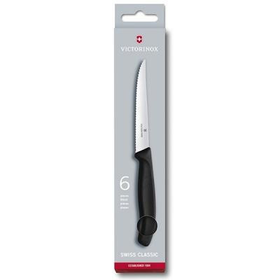 Кухонний ніж Victorinox SwissClassic для стейка 11 см, черный (6.7233.20)