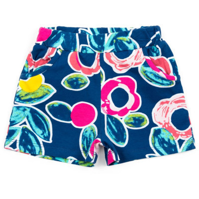 Шорти дитячі Lovetti з квіточками (8156-86G-blue)