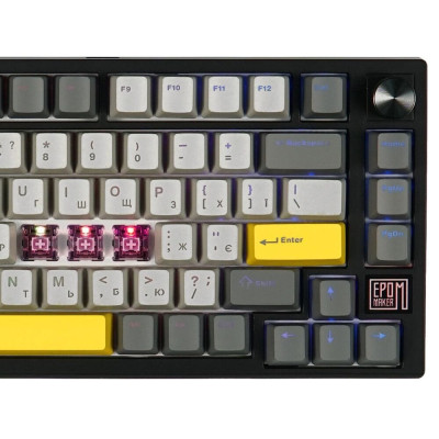 Клавіатура Epomaker TH80 SE 75 Flamingo Switch Hot-Swap RGB Wireless/Bluetooth/USB UA Black (TH80-SE-B-F)