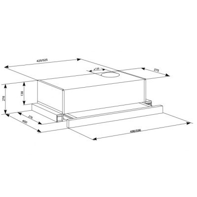 Витяжка кухонна Eleyus LOTUS 470 60 INOX