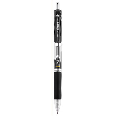 Ручка гелева Baoke Elite автоматична з грипом 0,7 мм чорна (PEN-BAO-PC1910-B)