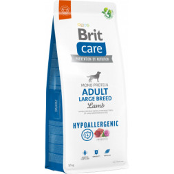 Сухий корм для собак Brit Care Dog Hypoallergenic Adult Large Breed з ягням 12 кг (8595602559077)