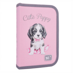 Пенал Yes Doggy Princess HP-04 твердий одинарний з двома клапанами (533706)