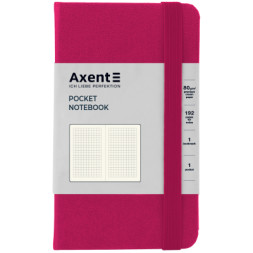 Книга записна Axent Partner, 95x140 мм, 96 аркушів, клітинка, малинова (8301-50-A)