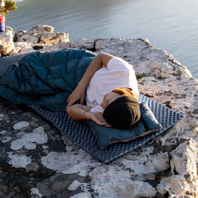 Туристичний килимок Naturehike IXPE CNK2300DZ017 алюмінієва плівка 200 x 65 х 2 см темно-блакитний (6976023923197)