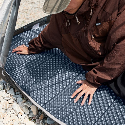 Туристичний килимок Naturehike IXPE CNK2300DZ017 алюмінієва плівка 200 x 65 х 2 см темно-блакитний (6976023923197)