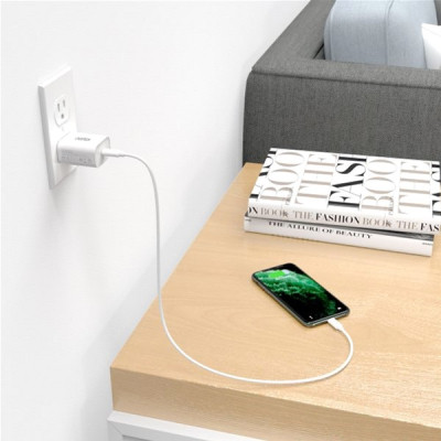 Дата кабель USB-C to USB-C 1.0m USB 2.0 Choetech (CC0002-WH)